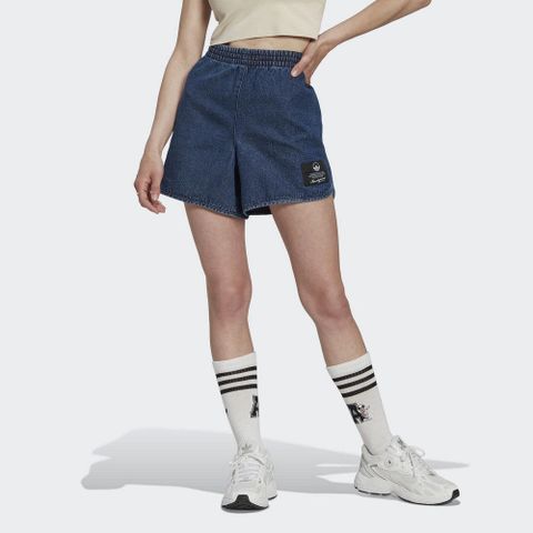 【ADIDAS】DENIM SHORTS 女 短褲-HL9071