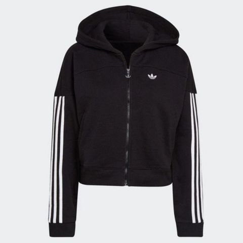 ADIDAS 愛迪達 CROPPED ZIPHOOD 女 連帽上衣-H18050