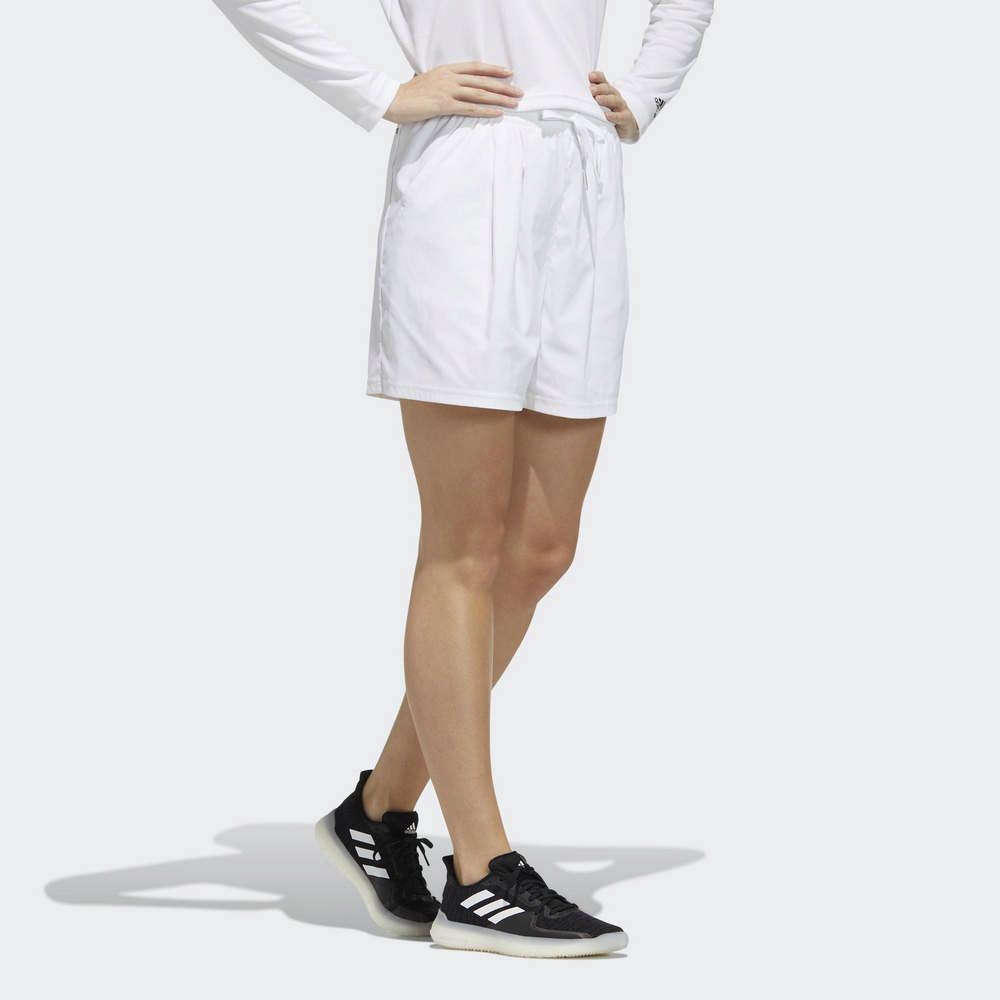 ADIDAS 愛迪達  FI SHORTS BOS 女 短褲 白-GT6827