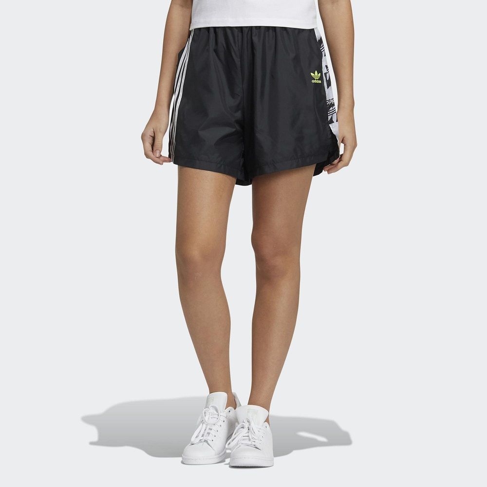 ADIDAS 愛迪達 Trefoil Shorts 女 短褲 黑-HA2277