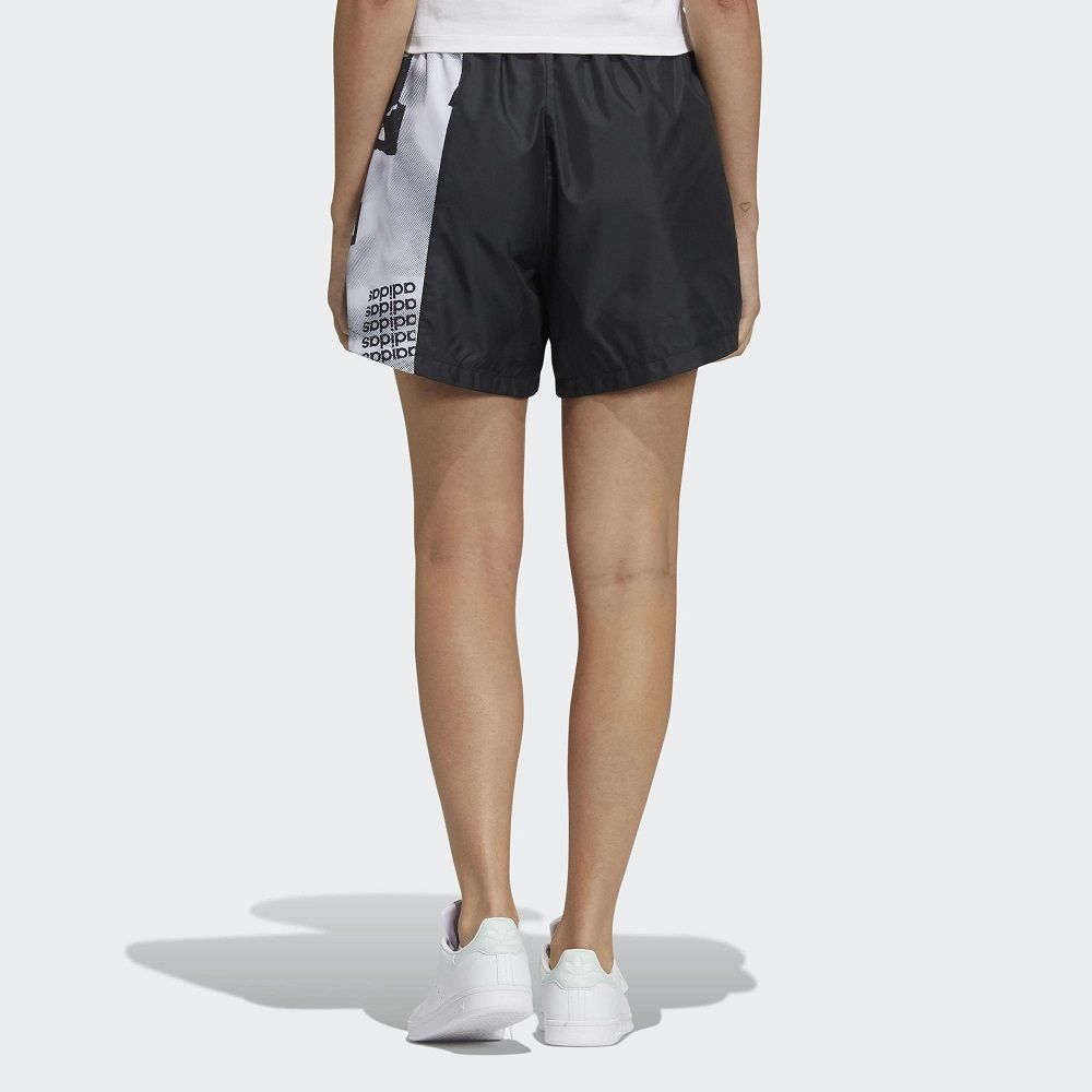 ADIDAS 愛迪達 Trefoil Shorts 女 短褲 黑-HA2277