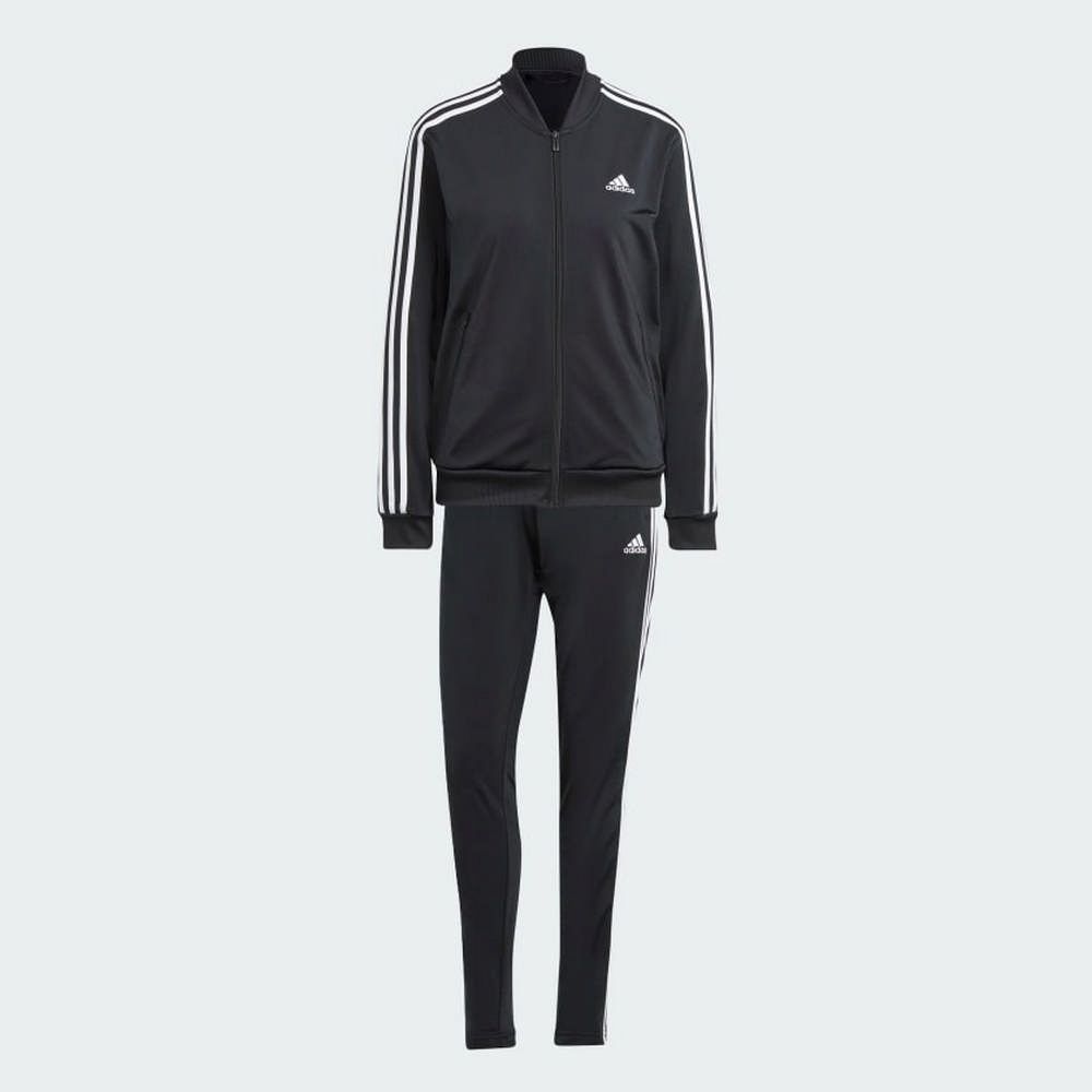 ADIDAS 愛迪達  ESSENTIALS 女 套裝 黑-IJ8781