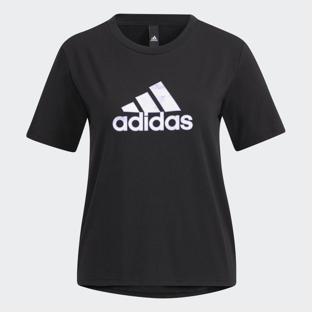 ADIDAS 愛迪達 MET BOS TEE 女 短袖上衣 黑-HF2486