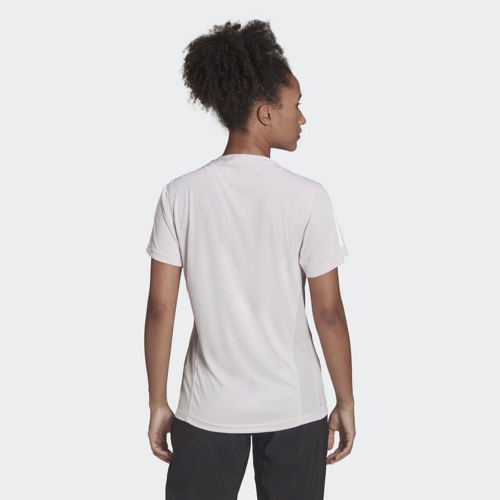 ADIDAS 愛迪達 OWN THE RUN TEE 女 短袖上衣 淡粉-HB9381