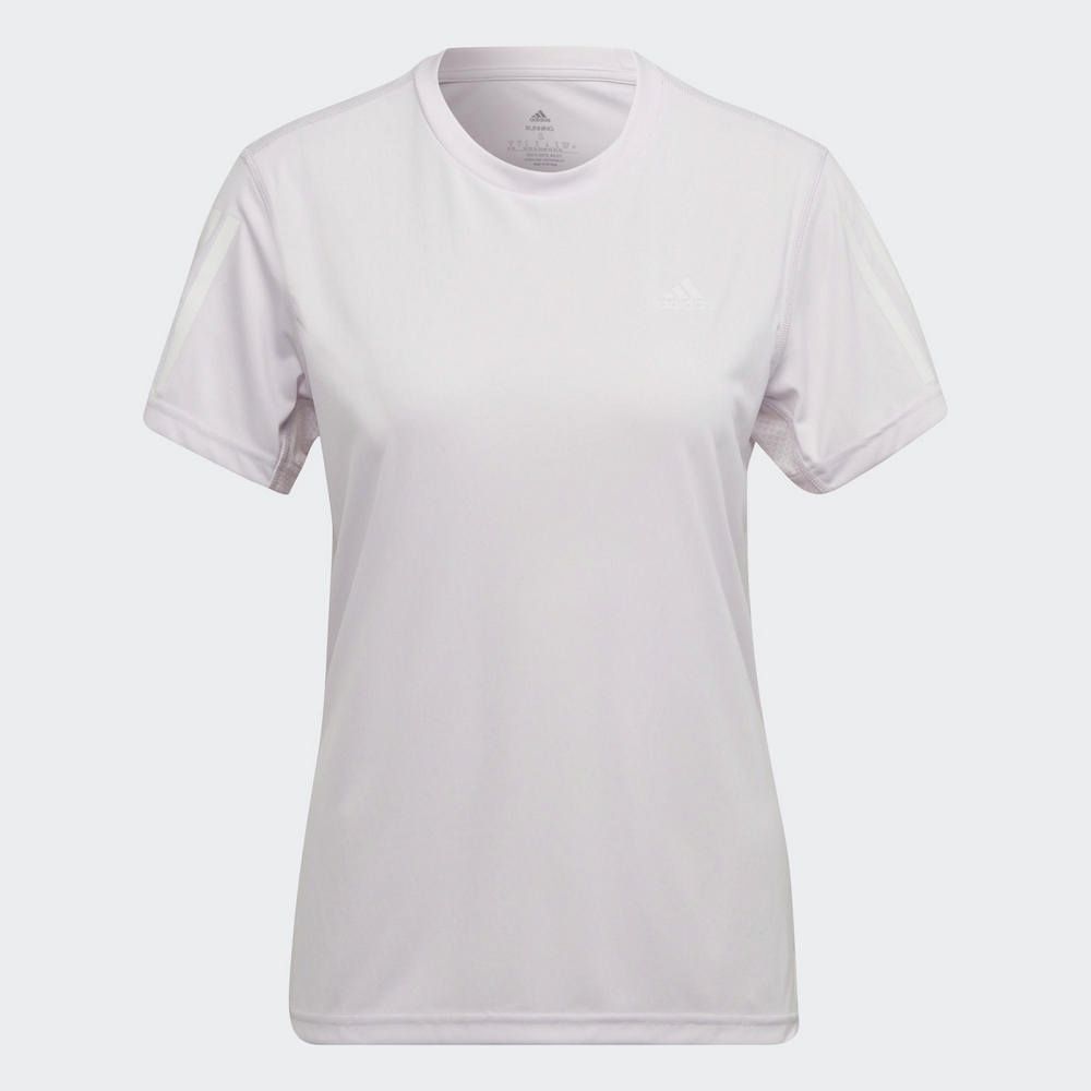 ADIDAS 愛迪達 OWN THE RUN TEE 女 短袖上衣 淡粉-HB9381