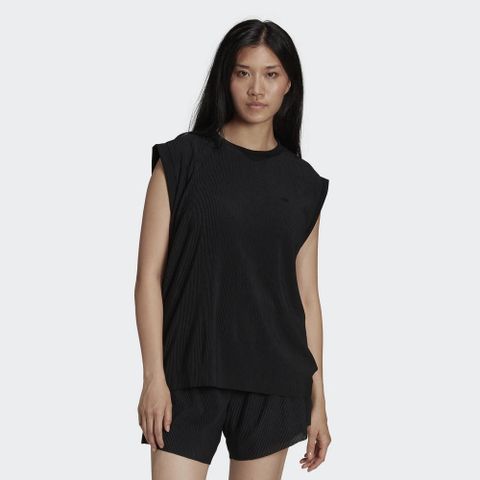 ADIDAS 愛迪達 TANK TOP 女 運動背心 黑-HE4955