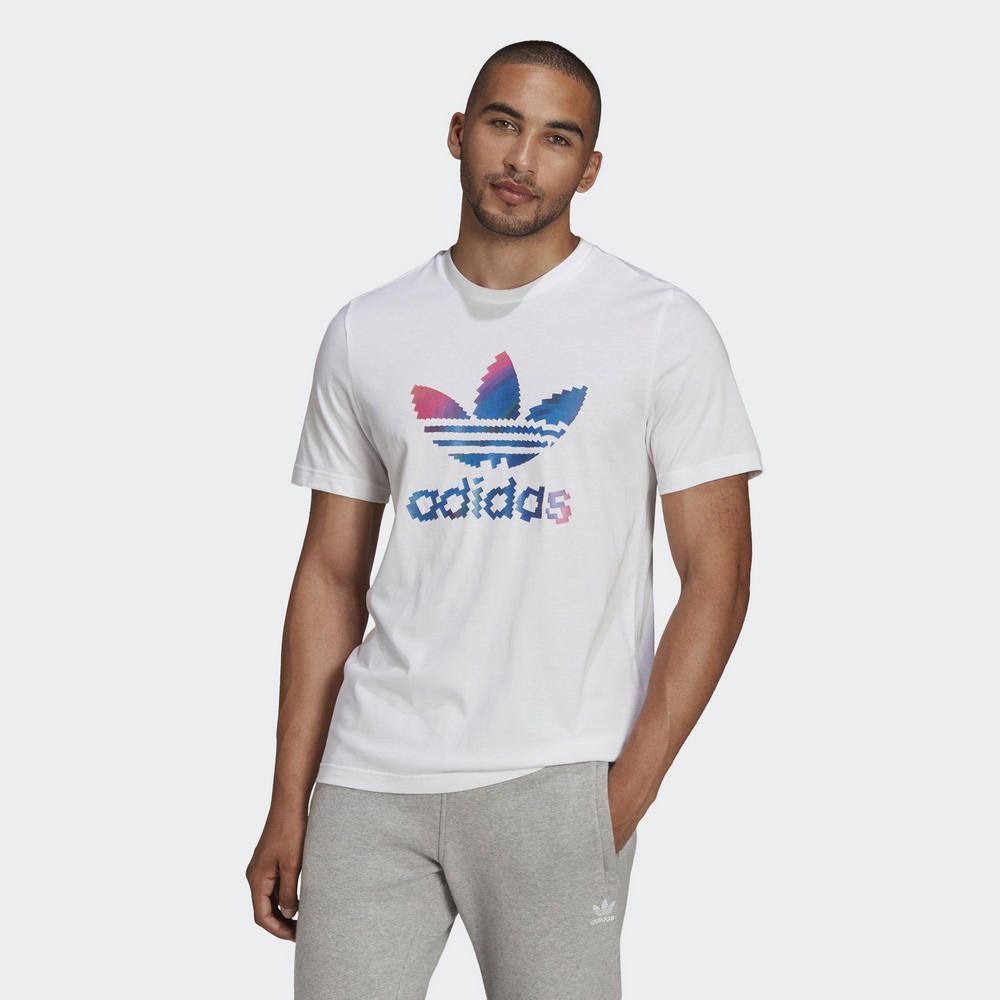 ADIDAS 愛迪達 Tref Ser Tee 1 男 短袖上衣 白-HC7109