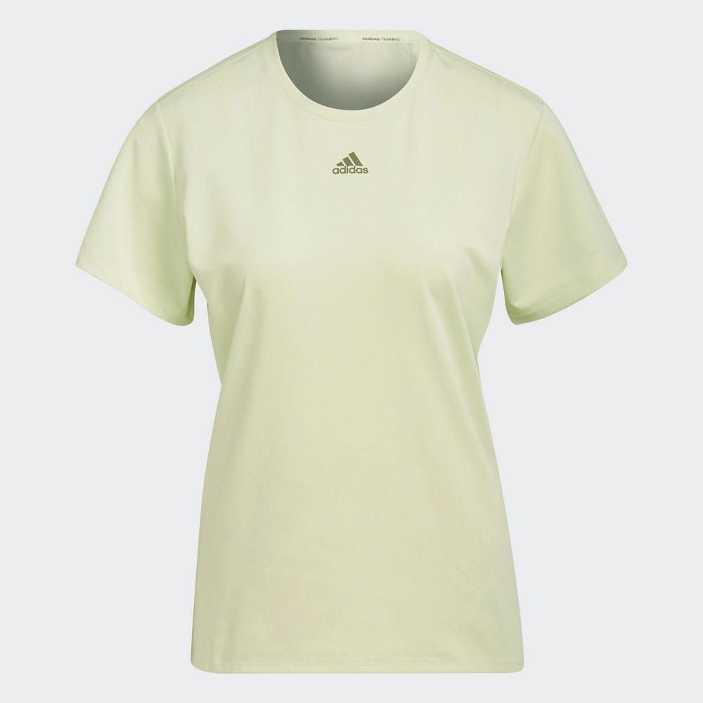 ADIDAS 愛迪達 WTR AEROREADY T 女 短袖上衣 黃-HD9543