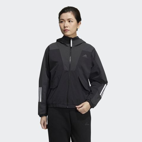 ADIDAS 愛迪達 CNY MID JKT 女 外套 黑-HC2801