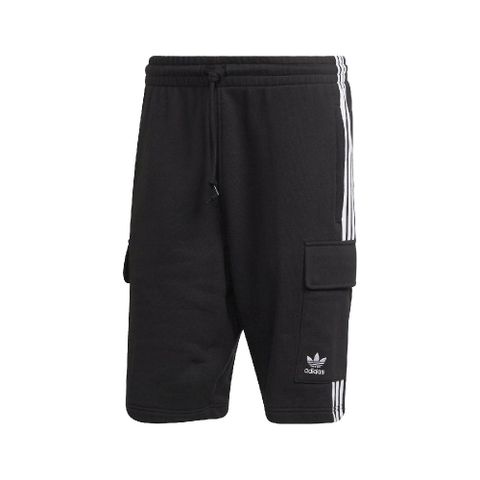Adidas 短褲 3-Stripes Cargo Shorts 男款 黑 工裝風 經典 三線 重磅 褲子 愛迪達 HB9542