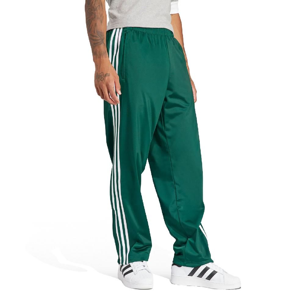 ADIDAS 愛迪達   長褲 Adicolor Pants 男款 綠 白 可調褲頭 拉鍊口袋 三條線 三葉草 褲子 IM9476