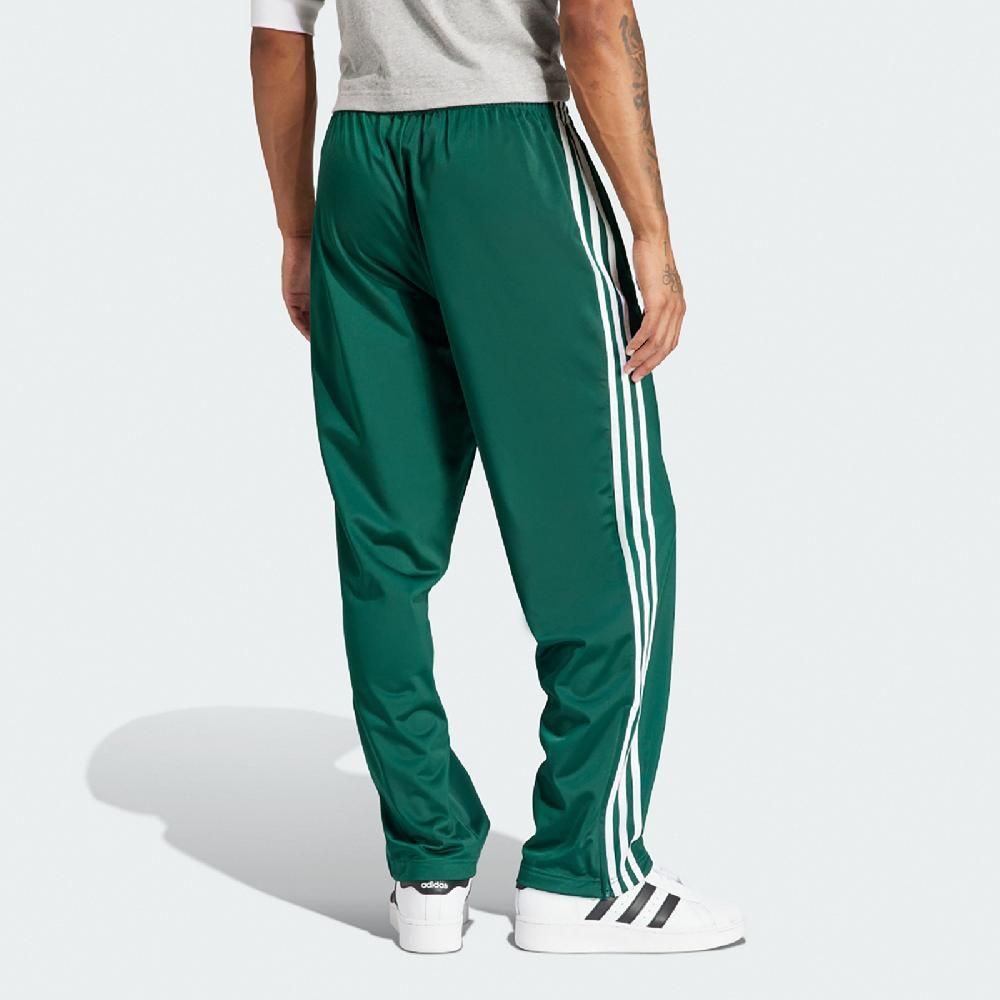 ADIDAS 愛迪達   長褲 Adicolor Pants 男款 綠 白 可調褲頭 拉鍊口袋 三條線 三葉草 褲子 IM9476