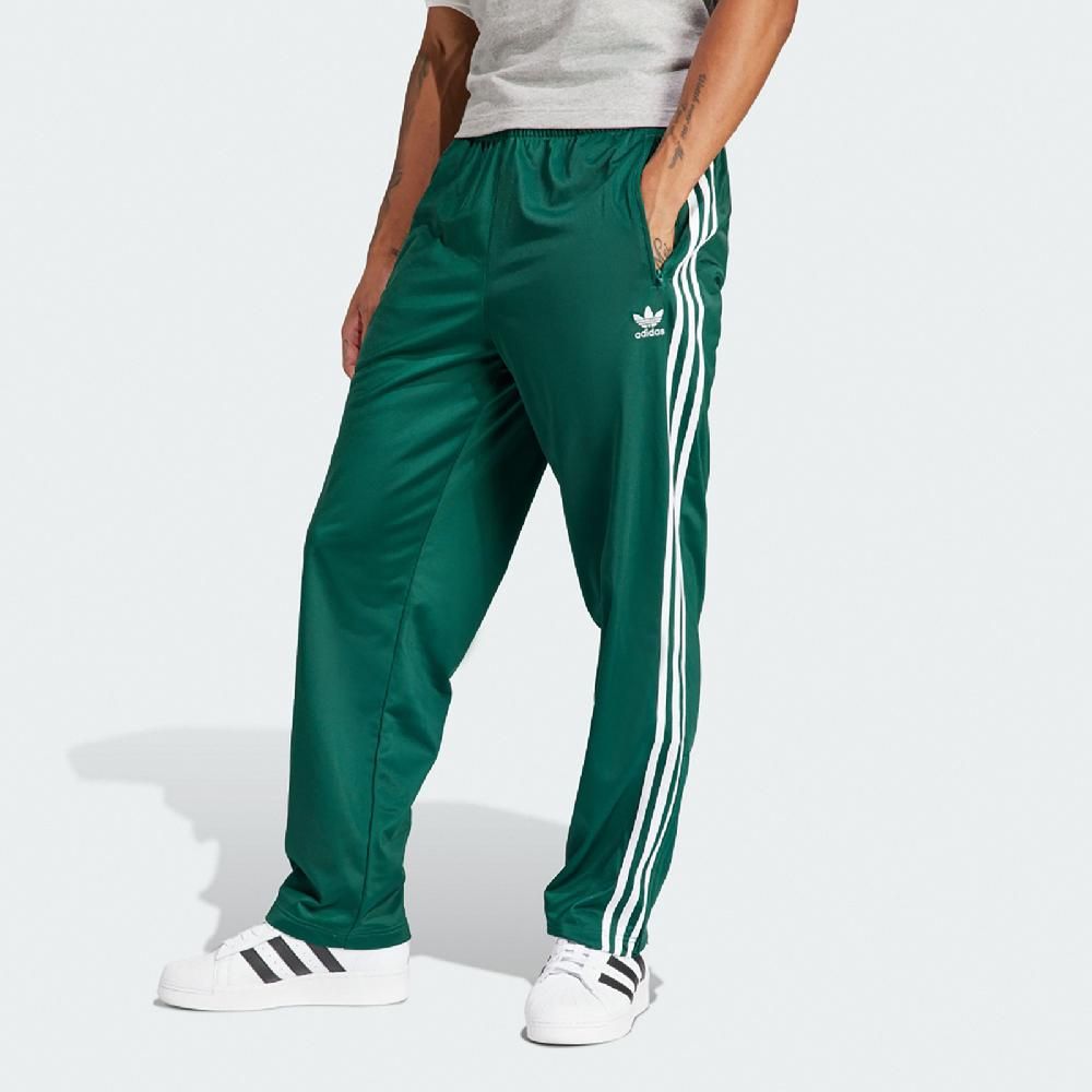 ADIDAS 愛迪達   長褲 Adicolor Pants 男款 綠 白 可調褲頭 拉鍊口袋 三條線 三葉草 褲子 IM9476