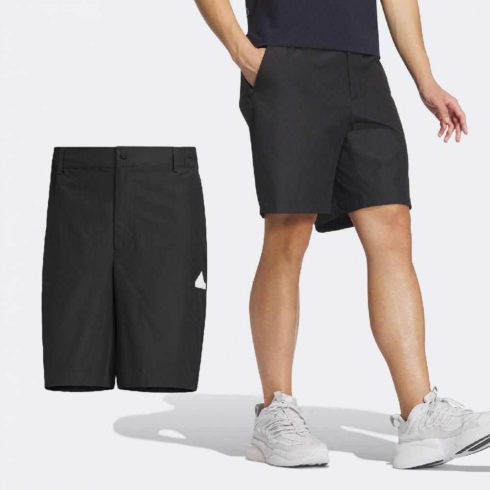  adidas 愛迪達 短褲 City Escape Shorts 男款 黑 白 防撕裂 運動褲 IT1885