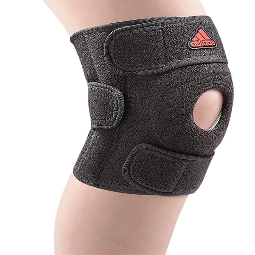 ADIDAS 愛迪達   護具 Knee Support 黑 運動護膝 高機能 可調式 黏式 吸濕排汗 訓練 高強度 MB0219