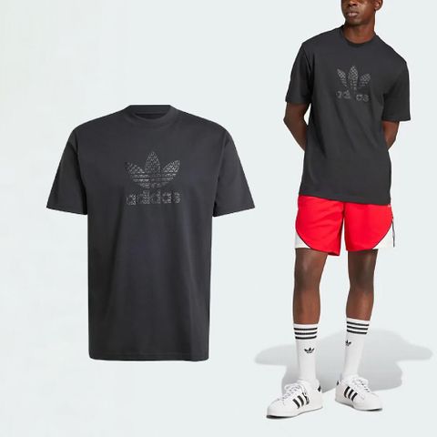 ADIDAS 愛迪達 短袖 Mono Tee 男款 黑 純棉 三葉草 寬鬆 短T 棉T IZ2527