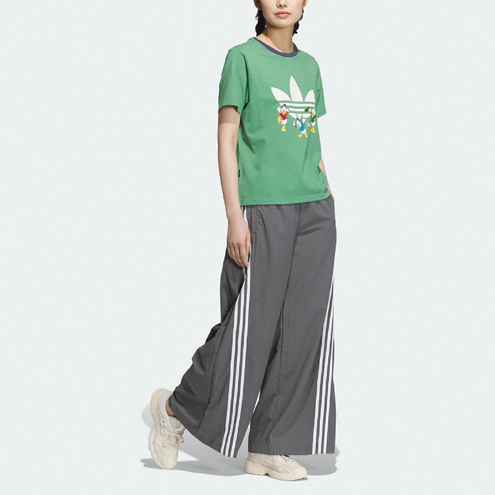 ADIDAS 愛迪達 adidas 愛迪達 短袖 HDL GFX Tee 女款 綠 唐老鴨姪子 迪士尼聯名 JP1427