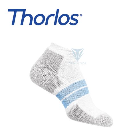 Thorlos 美國 84N跑步襪 (女款) 白/水藍