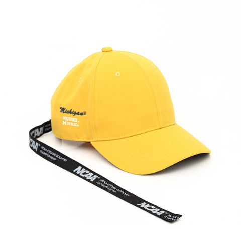 NCAA 帽子 老帽 密西根大學 長尾款 黃色 休閒 7225586162