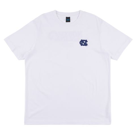 NCAA 短T 北卡羅來納 白 大LOGO 基本款 棉T 中性 7325103200