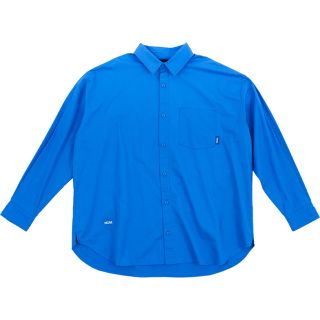 NCAA 長袖 寶藍 長版 寬鬆 牛津 襯衫 外套 中性 7325147782