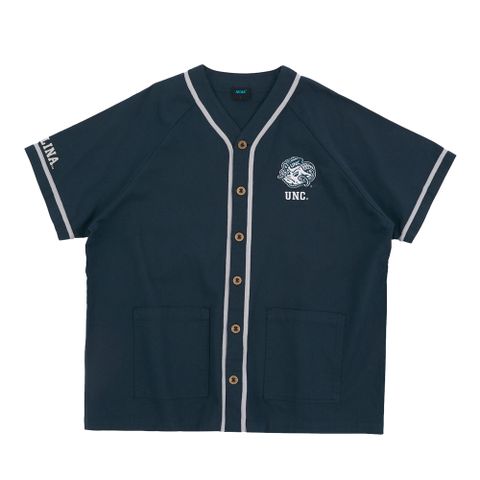 NCAA 短T 北卡羅來納 深藍 貼布 棒球襯衫 中性 7325147380