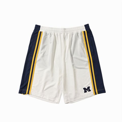 NCAA 短褲 密西根 白藍黃 拼接 籃球褲 運動褲 中性 7251154400