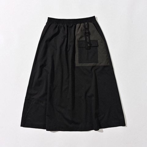 【NCAA】女 工裝圓裙 黑-7252150120