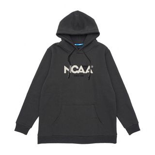 【NCAA】男女 NCAA刷毛連帽T 深灰-7255102813