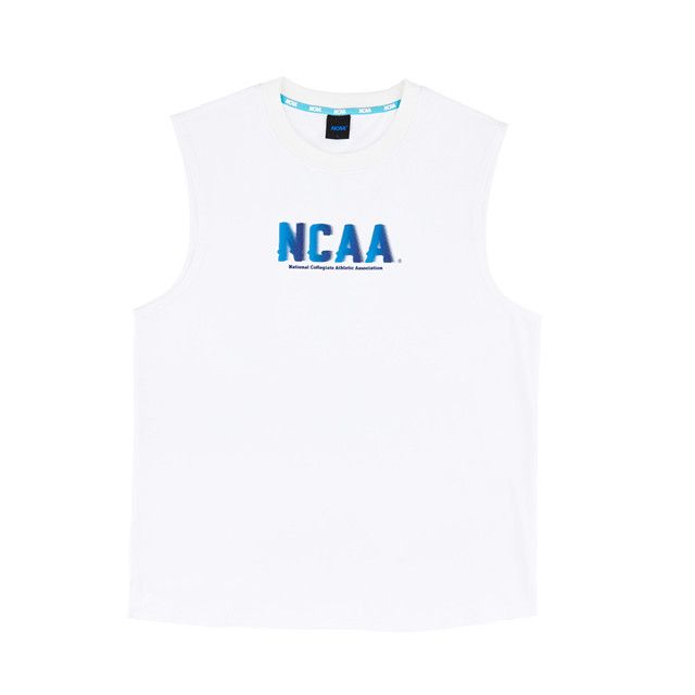 NCAA NCAA 背心 白色 LOGO 寬版 涼感背心 男 7425148100