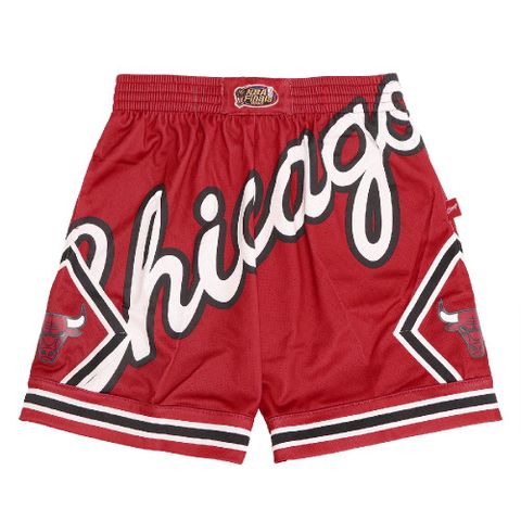 Mitchell &amp; Ness 球褲 NBA Chicago Bulls Big Face 芝加哥 公牛 運動褲 復古 MN20BSH02CBR