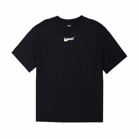 Nike T恤 NSW Taiwan SS Tee 女款 運動休閒 台灣 圓領 棉質 穿搭 基本款 黑 金 DM3557-010