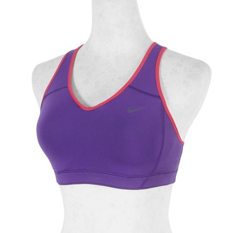 Nike Classic Pad Bra [427465-543] 女 運動 內衣 訓練 瑜珈 舒適 透氣 高支撐 紫