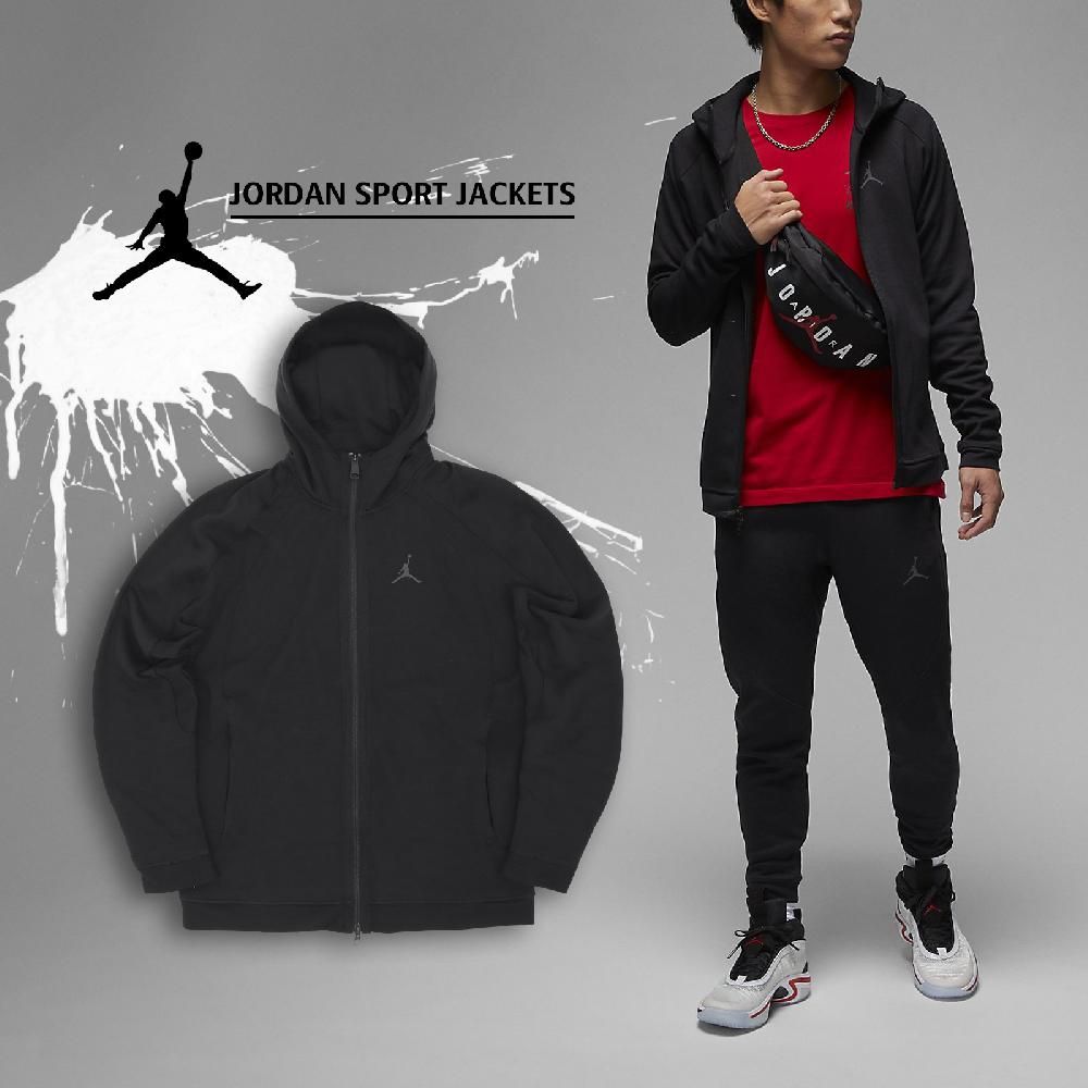 NIKE 耐吉  外套 Jordan Sport Jackets 男款 黑 連帽外套 喬丹 Dri-FIT 運動 DV9784-010