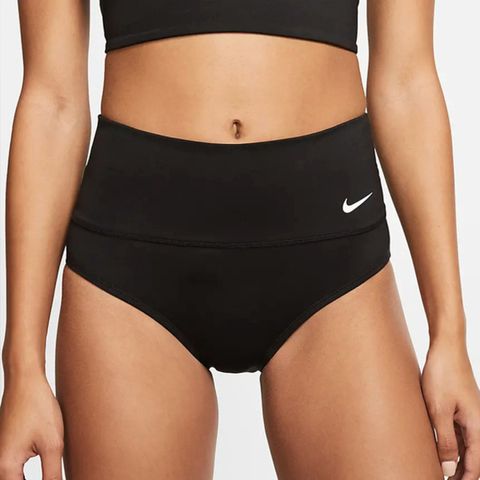 NIKE 耐吉 Essential High Waist [NESSA215-001] 女 比基尼泳褲 海邊 戲水 游泳 黑