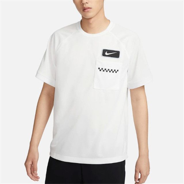 NIKE 耐吉  短T DRI-FIT 白 口袋 快排 運動短T 男 DX8635-121