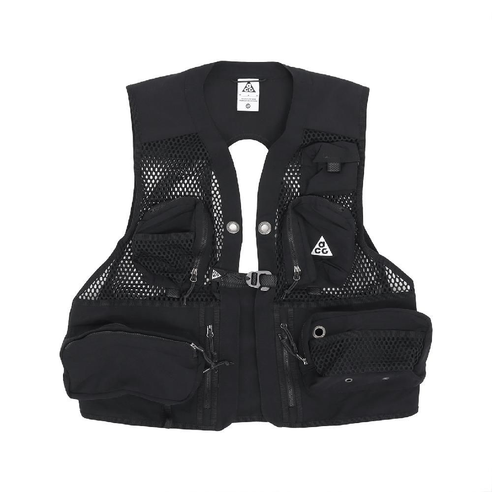Nike 耐吉背心ACG Buttles Vest 中性款黑白寬鬆工裝戰術戶外機能DN3920