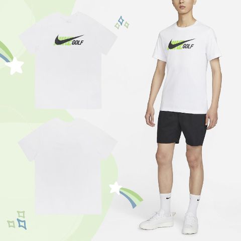 NIKE 耐吉 短袖 Golf Tee 男款 白 綠 黑 純棉 棉T 短T 大LOGO 勾勾 DZ2644-100