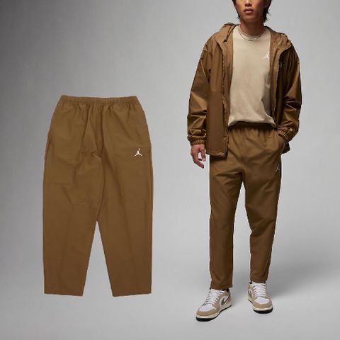Nike 耐吉 長褲 Jordan Essentials 男款 棕 卡其 褲子 喬丹 飛人 梭織 直筒褲 FB7326-281
