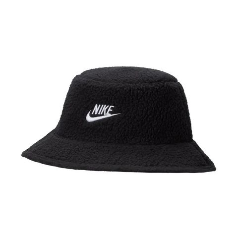 NIKE 漁夫帽 NSW 黑色 羊羔毛 毛絨 雙面 遮陽帽 帽子 FJ8690-010
