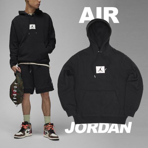 Nike 連帽上衣 Jordan Essentials 男款 黑 基本款 喬丹 長袖 帽T 休閒 經典 DQ7339-010