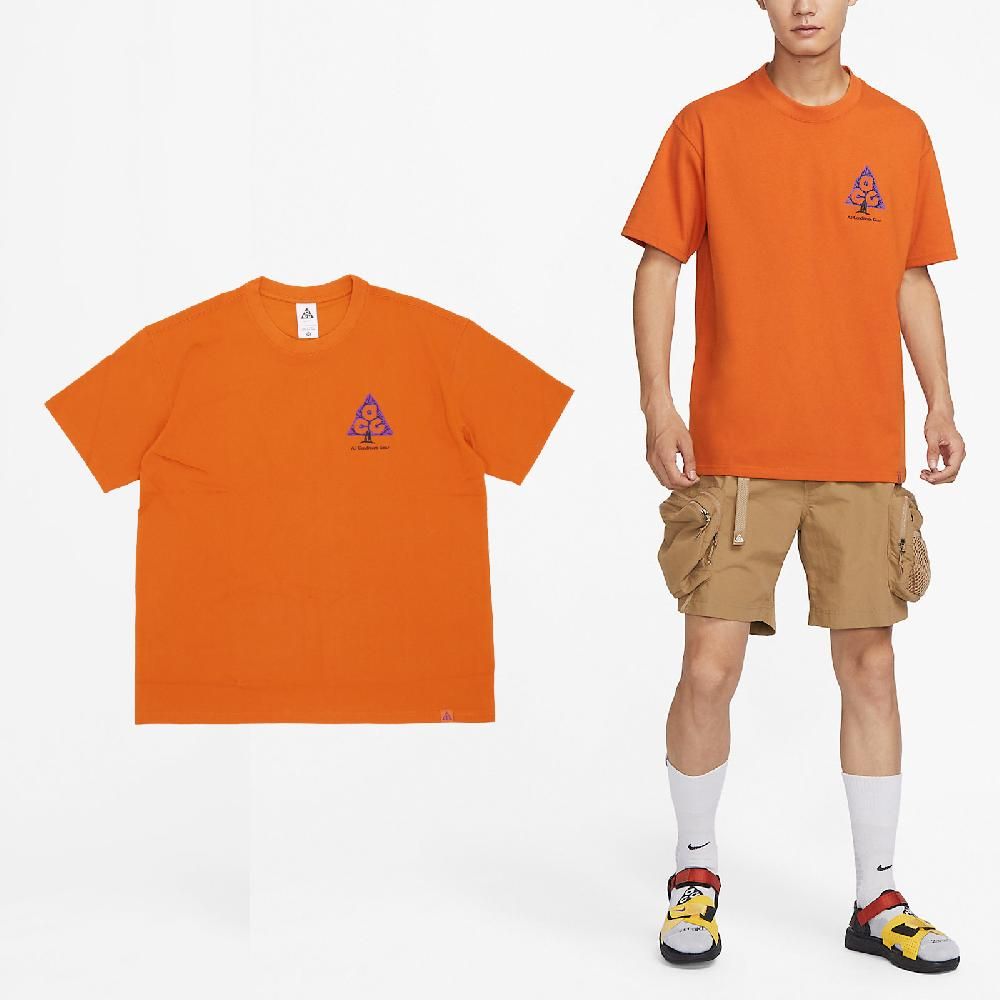 NIKE 耐吉   短袖 ACG Tee 橘 紫 上衣 男款 厚磅 寬鬆 挺版 FJ1132-893