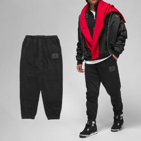 Nike 耐吉 長褲 Jordan Essentials Fleece Winter 男 黑 抽繩 束腳 FD7532-010