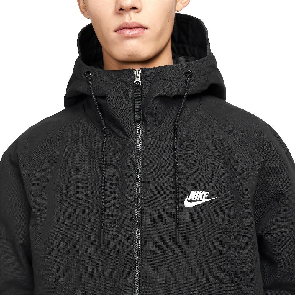 NIKE 耐吉 Nike 耐吉 防風外套 NSW Windrunner 黑 白 保暖 男款 立領 寬鬆 連帽 長袖 DX0693-010