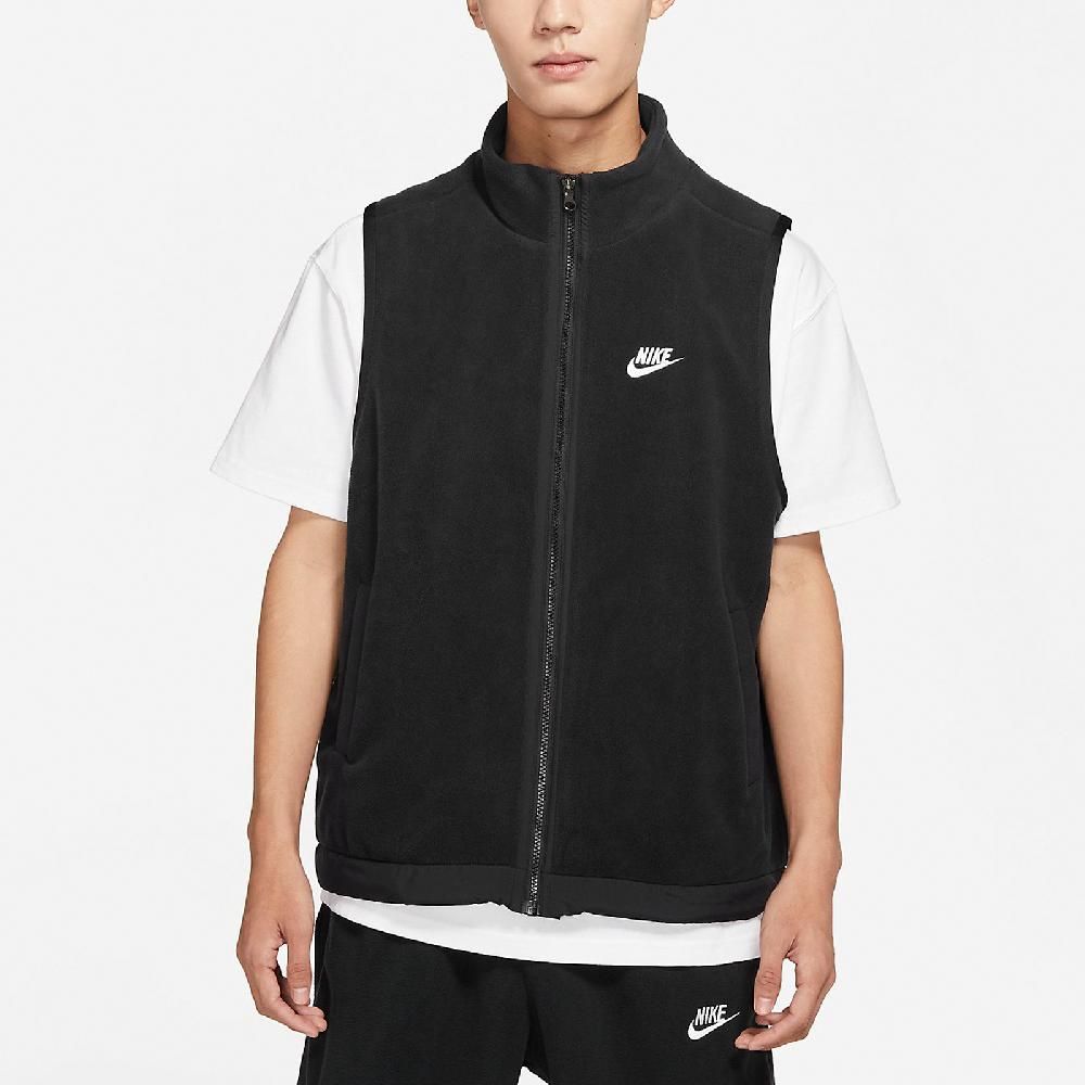 NIKE 耐吉 Nike 背心 Club Fleece Vest 男款 黑 無袖外套 舒適 保暖 防撕裂 上衣 大勾 DQ4899-010