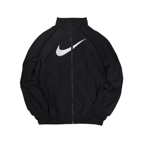 Nike 夾克外套 NSW Essential Woven Jacket 女版 黑 尼龍 大勾 DM6182-010