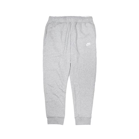 NIKE 耐吉 長褲 Joggers Pants 慢跑 男款 運動休閒 Club Fleece 微刷毛 灰 白 BV2672-063