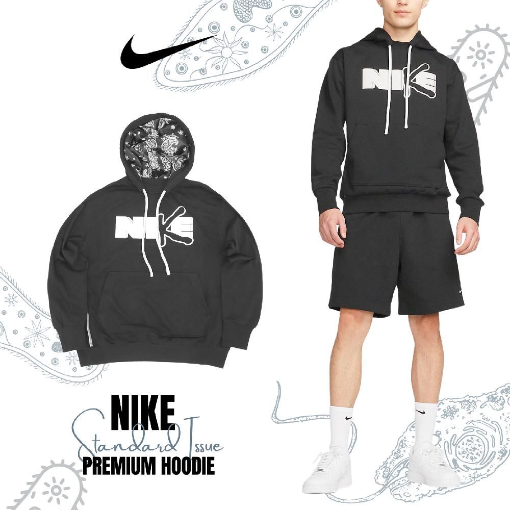 NIKE 耐吉   長袖 Dri-FIT Standard Issue 男款 黑 寬鬆 連帽上衣 袋鼠口袋 DV9502-010