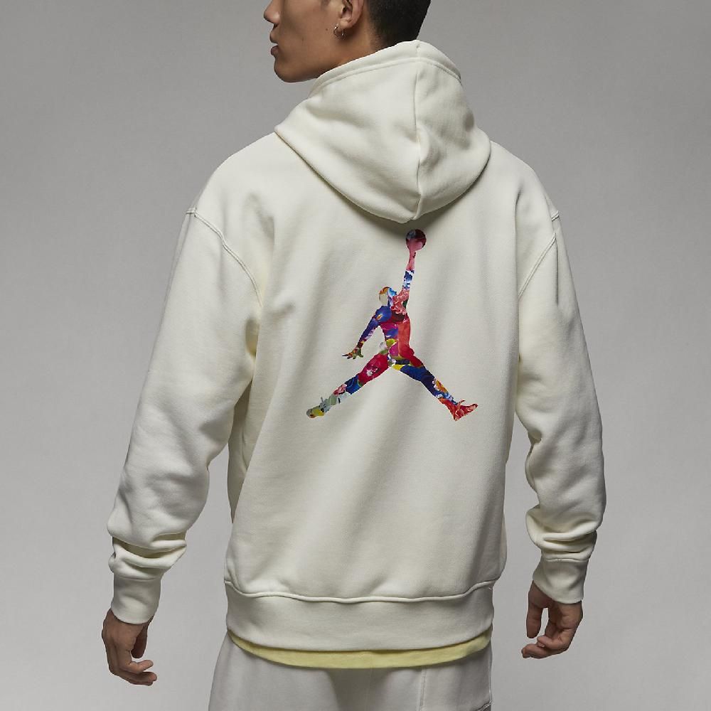 NIKE 耐吉  連帽上衣 Jordan V Day Hoodie 男款 米白 喬丹 情人節 長袖 帽T FD4801-133