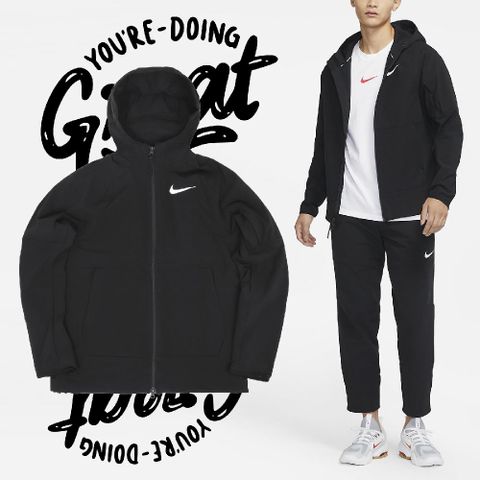 Nike 外套 PRO Vent Max Jackets 男款 黑 拉鍊口袋 長袖 休閒 戶外 保暖 DQ6594-010